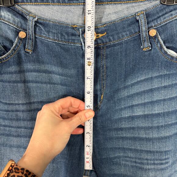 Rock Republic Jeans Womens 12 Kasandra Bootcut Mid Rise Stretch Fade Dark Y2K - Picture 6 of 14